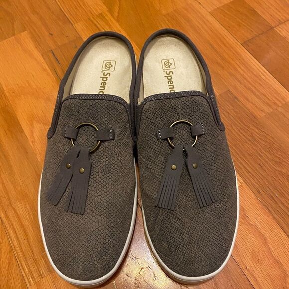 Spenco Bindie Embossed Suede Slip-on - Picture 5 of 12